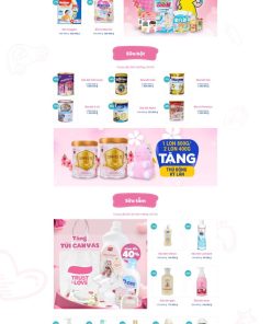 Theme wordpress thời trang bỉm tả sữa baby 2