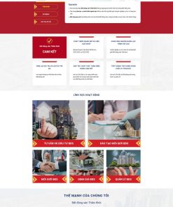 Theme wordpress giống tập đoàn bds thiên khôi