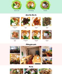 Theme wordpress quán ăn bún đậu mắm tôm
