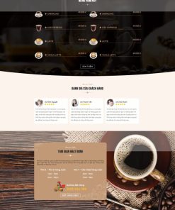 Theme wordpress quán cafe trà sửa