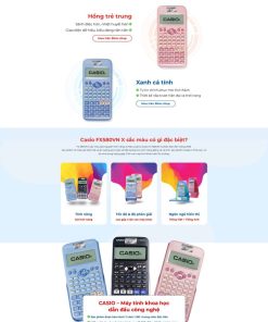 Theme wordpress lading pape giới thiếu máy tính casio