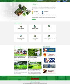 Theme wordpress công ty cây xanh đô thị