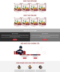 Theme wordpress khóa học đào tạo pha chế