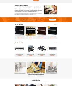 Theme wordpress shop bán đàn