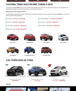 Theme wordpress bán oto ford