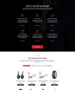 Theme wordpress gara ,phụ kiện ô tô