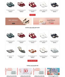 Theme wordpress shop giày nữ