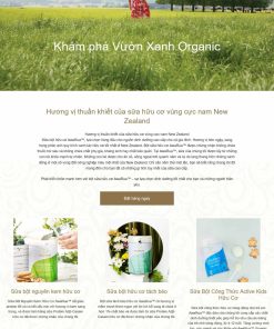 Theme wordpress giới thiệu công ty sữa hữu cơ