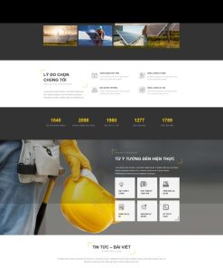 Theme wordpress giới thiệu công ty năng lượng mặt trời solar3
