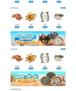 Theme WordPress Bán Hải Sản 01 chuẩn đẹp