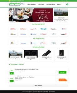 Theme wordpress mã giảm giá aff
