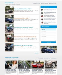 Theme wordpress bán xe mec