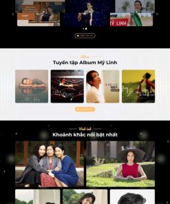 Theme wordpress giới thiệu ca sỹ