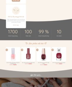Theme wordpress dịch vụ nail và phụ kiện