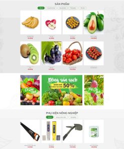 Theme WordPress nông sản 05