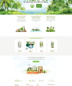 Theme wordpress nước dừa