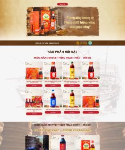 Theme wordpress bán nước mắm , thực phẩm
