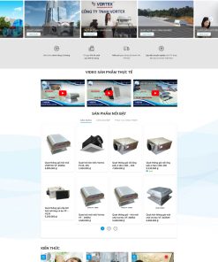 Theme wordpress quạt công nghiệp