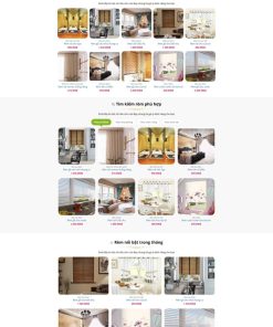 Theme wordpress shop bán mành rèm đẹp