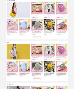Theme wordpress bán ba lô túi xách đẹp