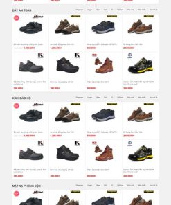 Theme wordpress shop giày bảo hộ lao động