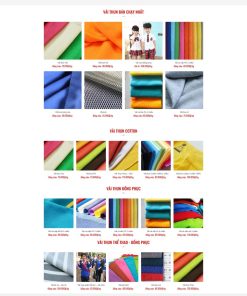 Theme wordpress shop bán vải