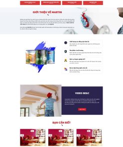 Theme wordpress bán sơn nước 01