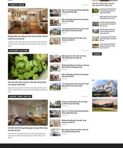 Theme wordpress tin tức tạp chí nhà đẹp
