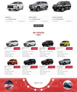 Theme wordpress bán xe toyota 3