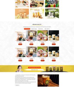 Theme WordPress bán trà sữa