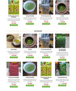 Theme wordpress bán trà xanh 3
