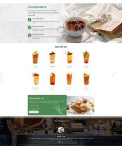 Theme wordpress bán trà sửa ,trà xanh 5