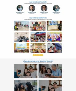 Theme WordPress Trường Anh ngữ  1