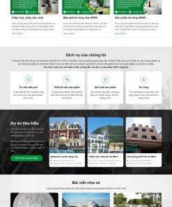 Theme wordpress vật liệu trang trí sân vườn