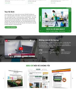 Theme wordpress vệ sinh công nghiệp