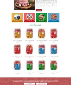 Theme wordpress công ty thực phẩm xúc xích