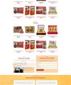Theme wordpress bán yến sào 1