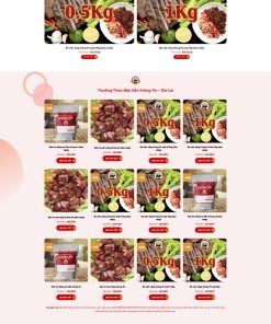 Theme wordpress bò một nắng đặc sản tây nguyên