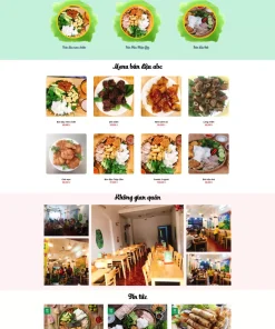 Theme wordpress quán ăn bún đậu mắm tôm