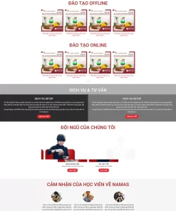 Theme wordpress khóa học đào tạo pha chế