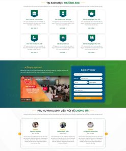 Theme wordpress trường học dạy nghề