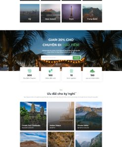 Theme WordPress Du Lịch 01