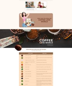 Landing page thực phẩm chức năng
