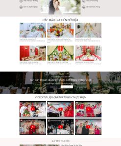 Theme wordpress dịch vụ trang trí gia tiên tiệc cưới