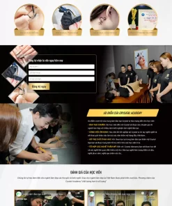 Theme wordpress đào tạo phun xăm ,spa