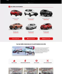 Theme wordpress bán xe mitsubishi 1