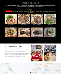 Theme wordpress nhà hàng dê