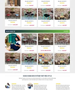 Theme wordpress nội thất bàn ghế