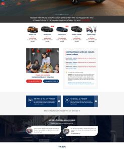 Theme WordPress bán xe Peugeot 1