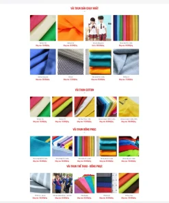 Theme wordpress shop bán vải